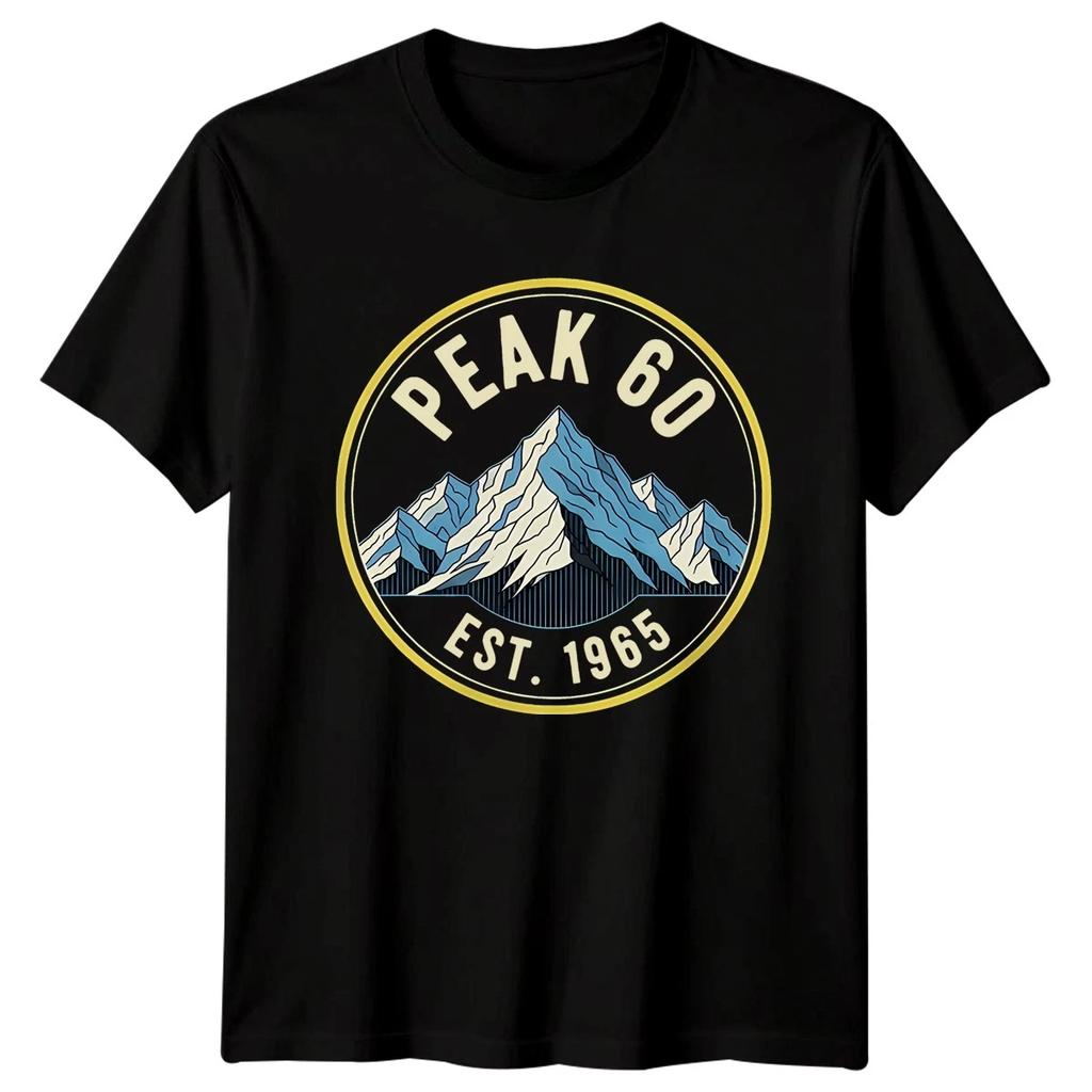 Peak 60 Est 1965 61st Birthday Mountains Mens Womens Graphic Tee