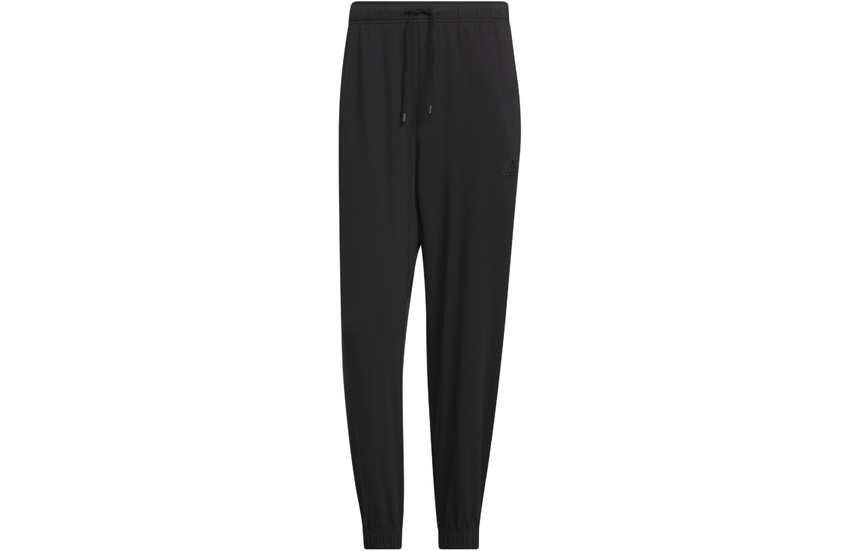 Adidas Lightweight French Terry Pants Knitted Sweatpants Men s Black IT3943 L