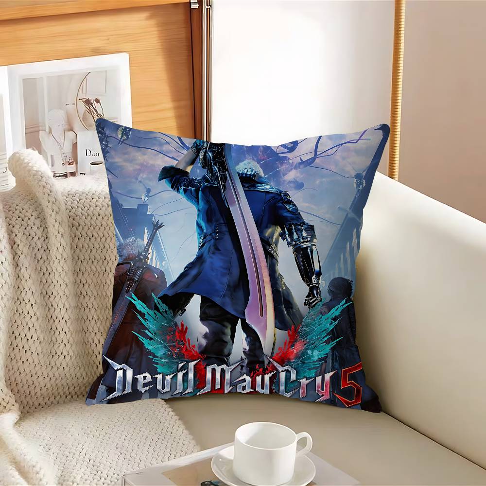 D-Devil May CryS Pillow Case Removable Washable Cushion Cover – All-Season Soft Linen