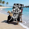 Gothic Skull Fashion Beach Towel: Ideal for Summer Adventures Soft, absorbent and quick drying suitable for swimming and bathing