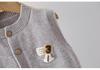 Stylish Children's Knit Sleeveless Cardigan Vest for Spring & Autumn