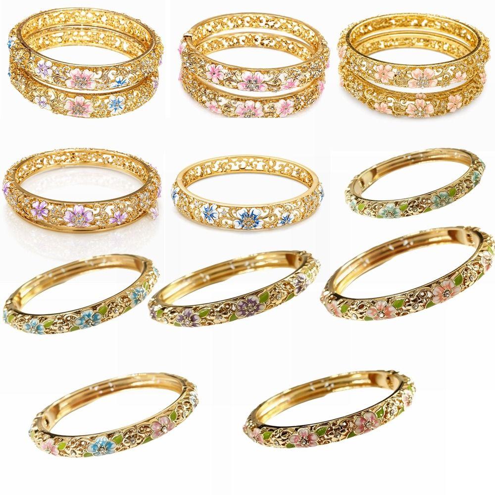 Traditional Vintage Cloisonne Bangle Colorful Women's Hand Bracelet Enamel Bangle  Gift