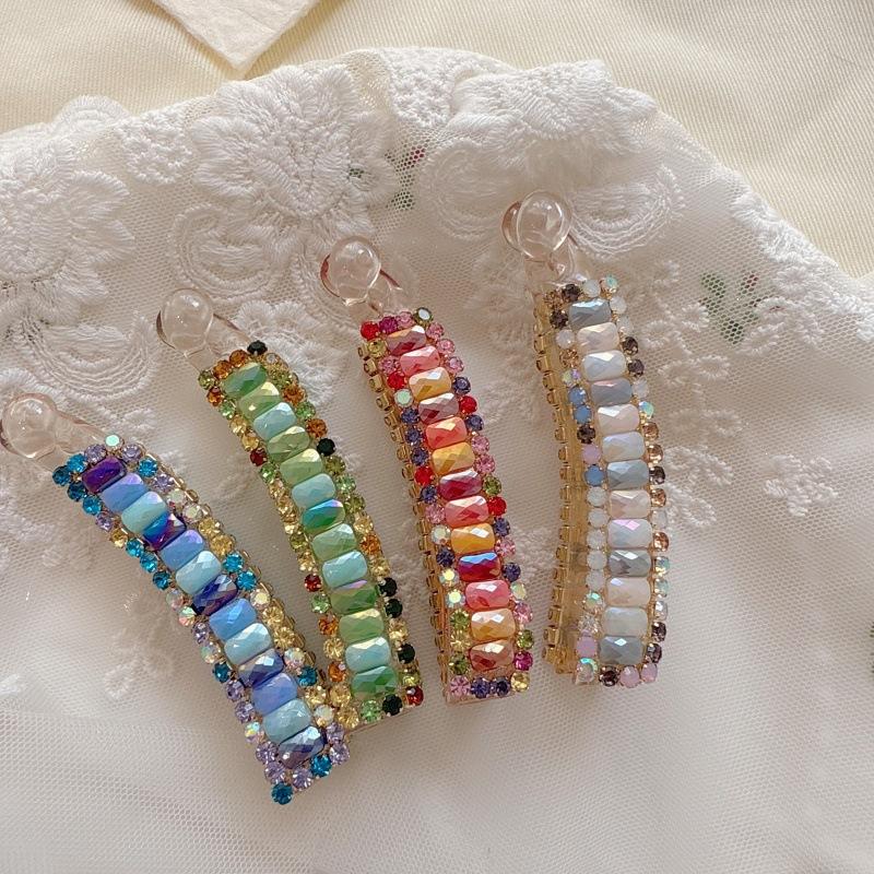 

Korean High-End Rhinestone Rainbow Hairpin for Women, Stylish and Chic Hair Clip, High Quality