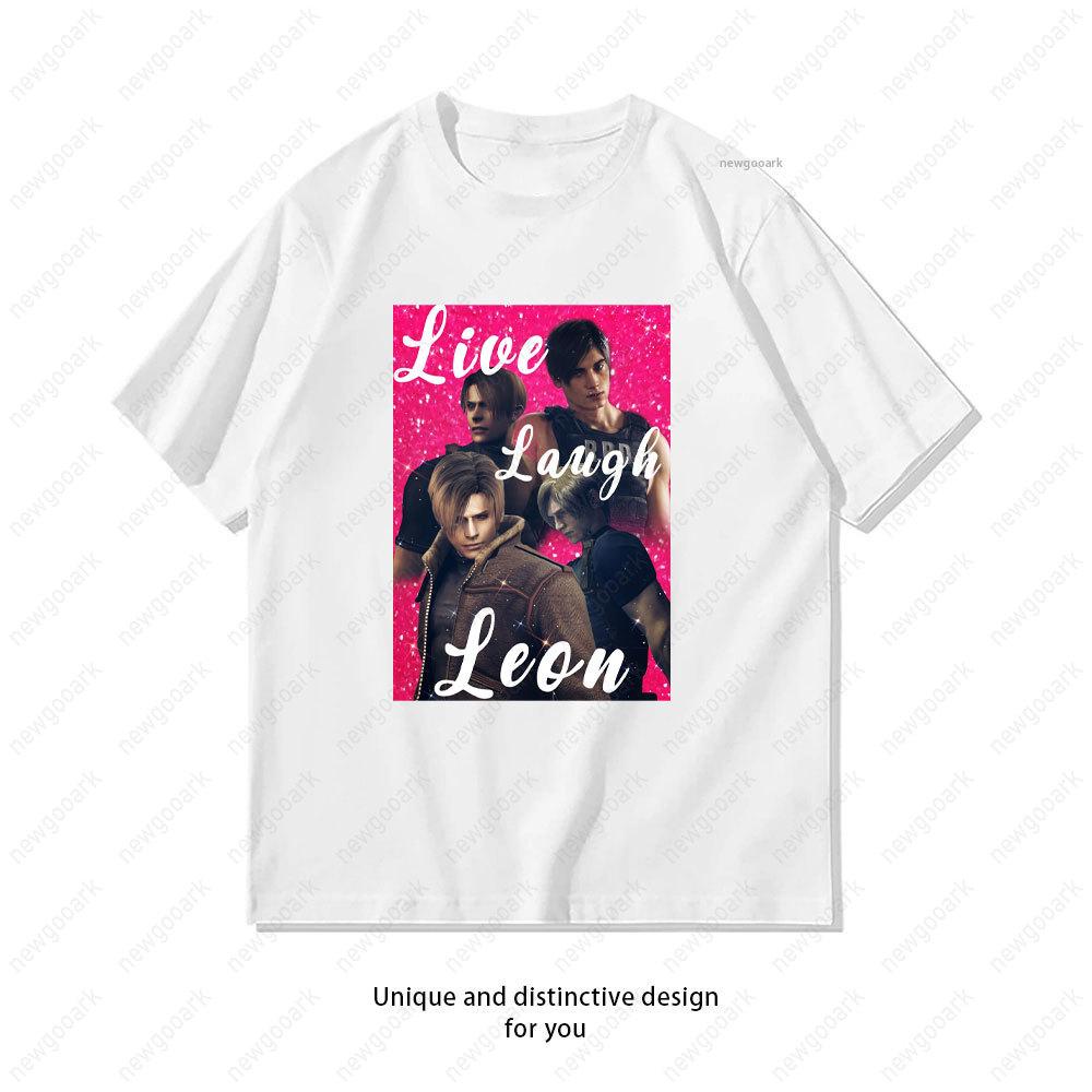 I Love My Fictional Boyfriend Leon Kennedy TShirt Women Unisex Casual Cotton Graphic T Shirts Girlfriend Gift Shortsleev Vintage