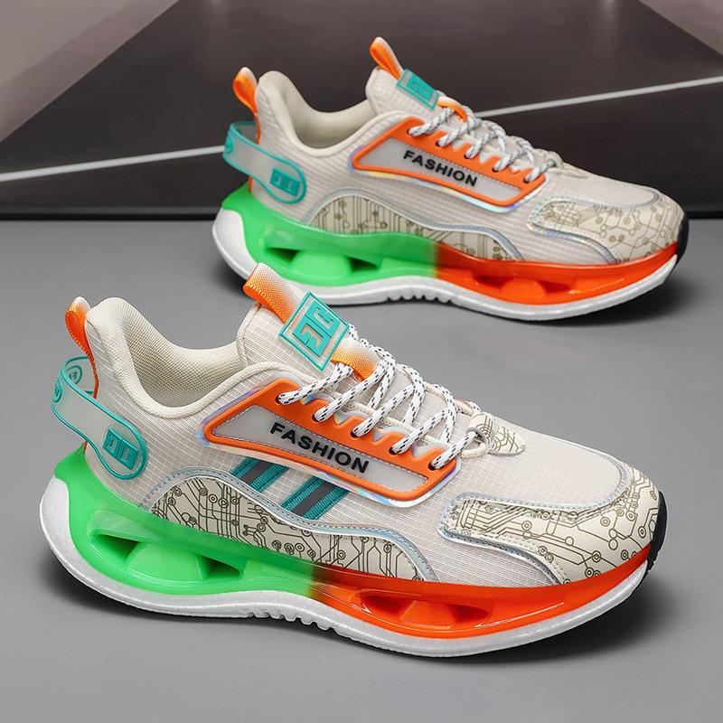 New ModelMen'S Breathable Mesh Sports Street Brand Cushioned Cushioning Niche Functional Versatile Dad Shoes