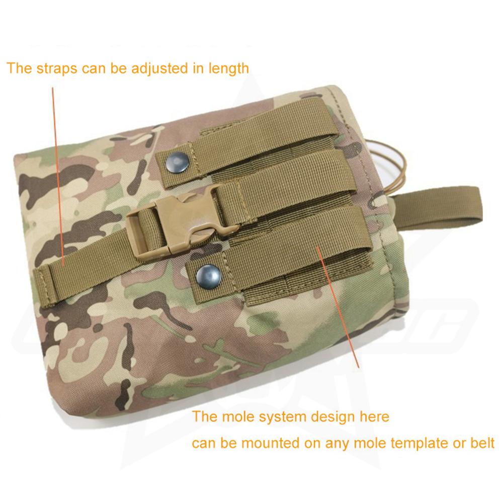 OPHIDIAN Molle Magazine Dump Drop Folding Pouch Hunting Airsoft Ammo EDC Tool Bag Foldable Utility Recovery Mag Pack