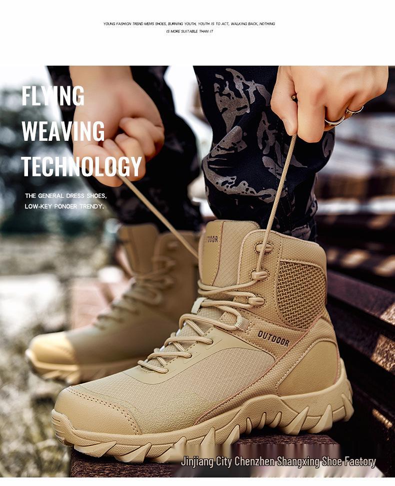 Magnum Plus Size Breathable Tactical Hiking Boots - Wear-Resistant Military Mid-Cut Combat Footwear