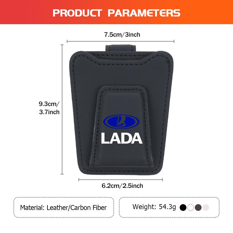 For Lada Car Glasses Clip Sunroof Plate Eyeglasses Clamp Storage Hanger Niva Vesta 4X4 Samara Kalina Largus Priora Granta