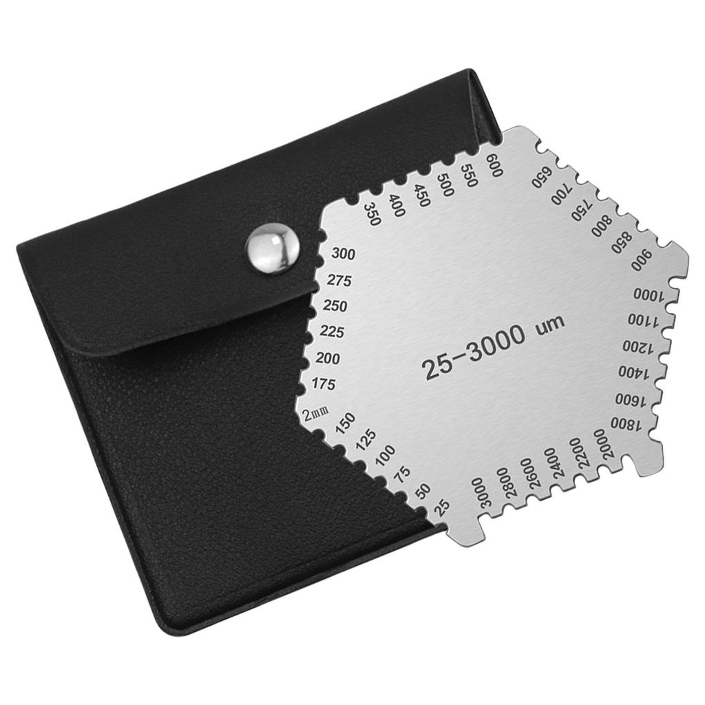 Paint Thickness Gauge 25-3000um Stainless Steel Hexagon Wet Film Comb for Paint and Coating Measurement Thickness Gauge