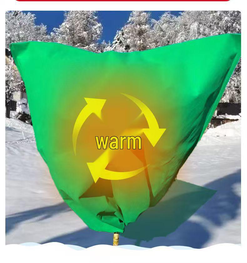 Thickened Winter Cold-Proof Insulation Cover for Plants, Trees & Flowers; Non-Woven, Freeze-Resistant.