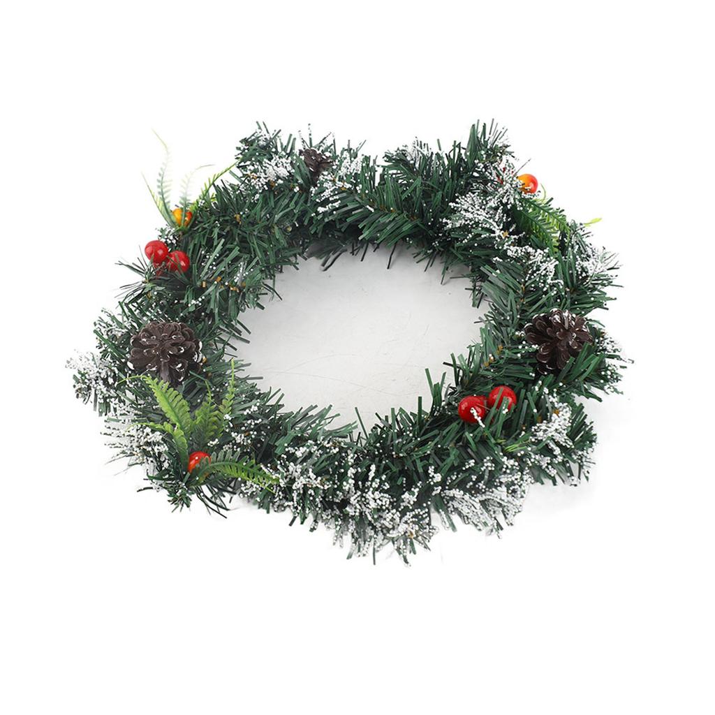 30cm Artificial Xmas Wreath Xmas Garland for Your Front Door Wedding Ceremony