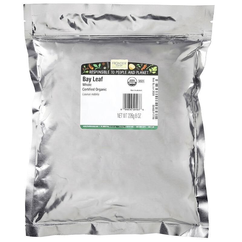 Folha de Louro Orgânica, Inteira, 8 oz (226g)