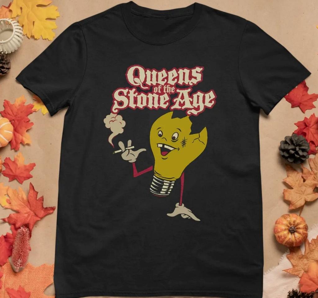 26 Queens of the Stone Age Band T Shirt Short Sleeve Black Cotton Free Shipping Unisex T-Shirt