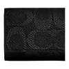 Coach Six Ring Key Case With Snap Closure Coated Canvas And Calfskin Women accessories Black CW718-OY2