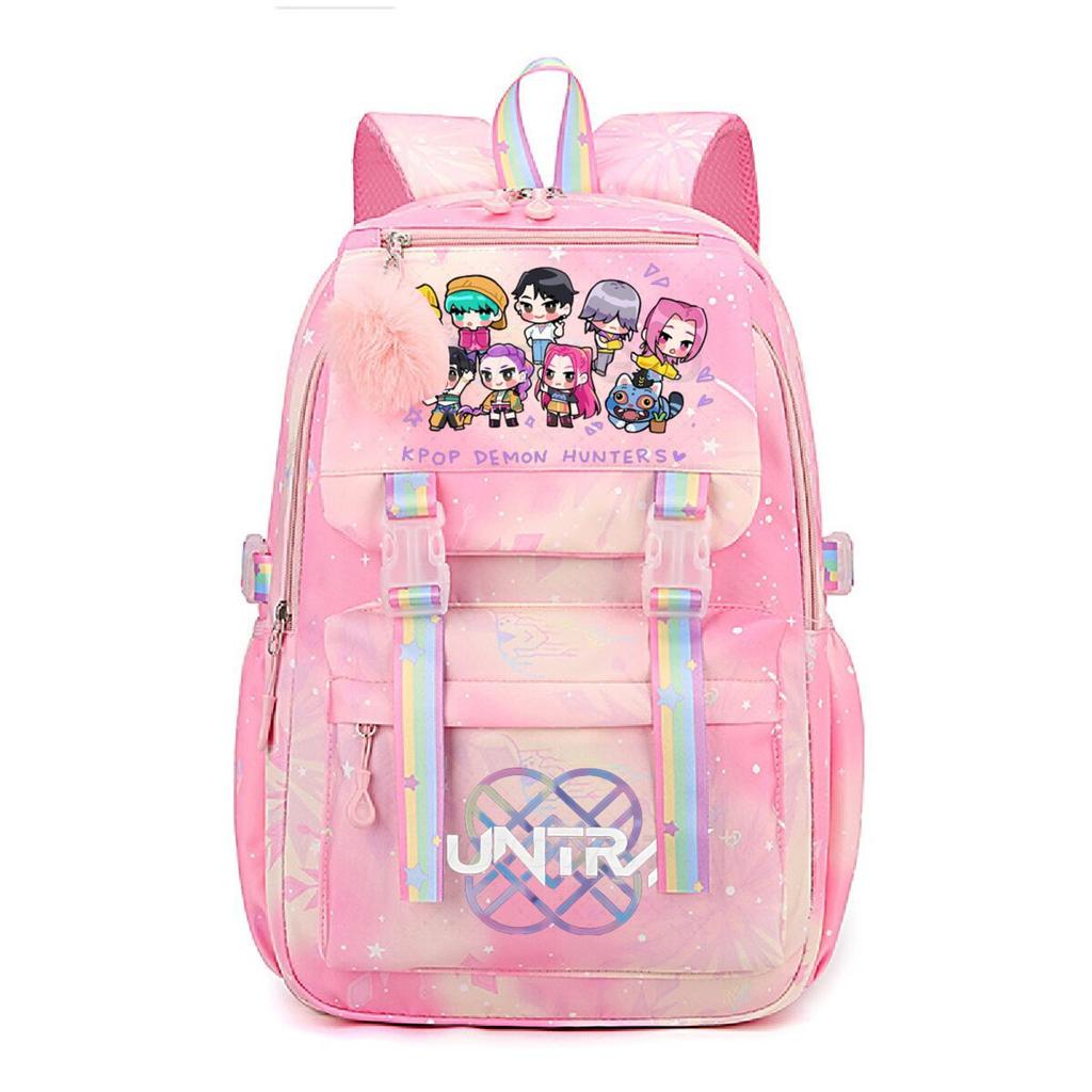 Animation Cartoon Peripheral Printing Korean Version Trend Burden Reduction Backpack Large Capacity Student Leisure Bag