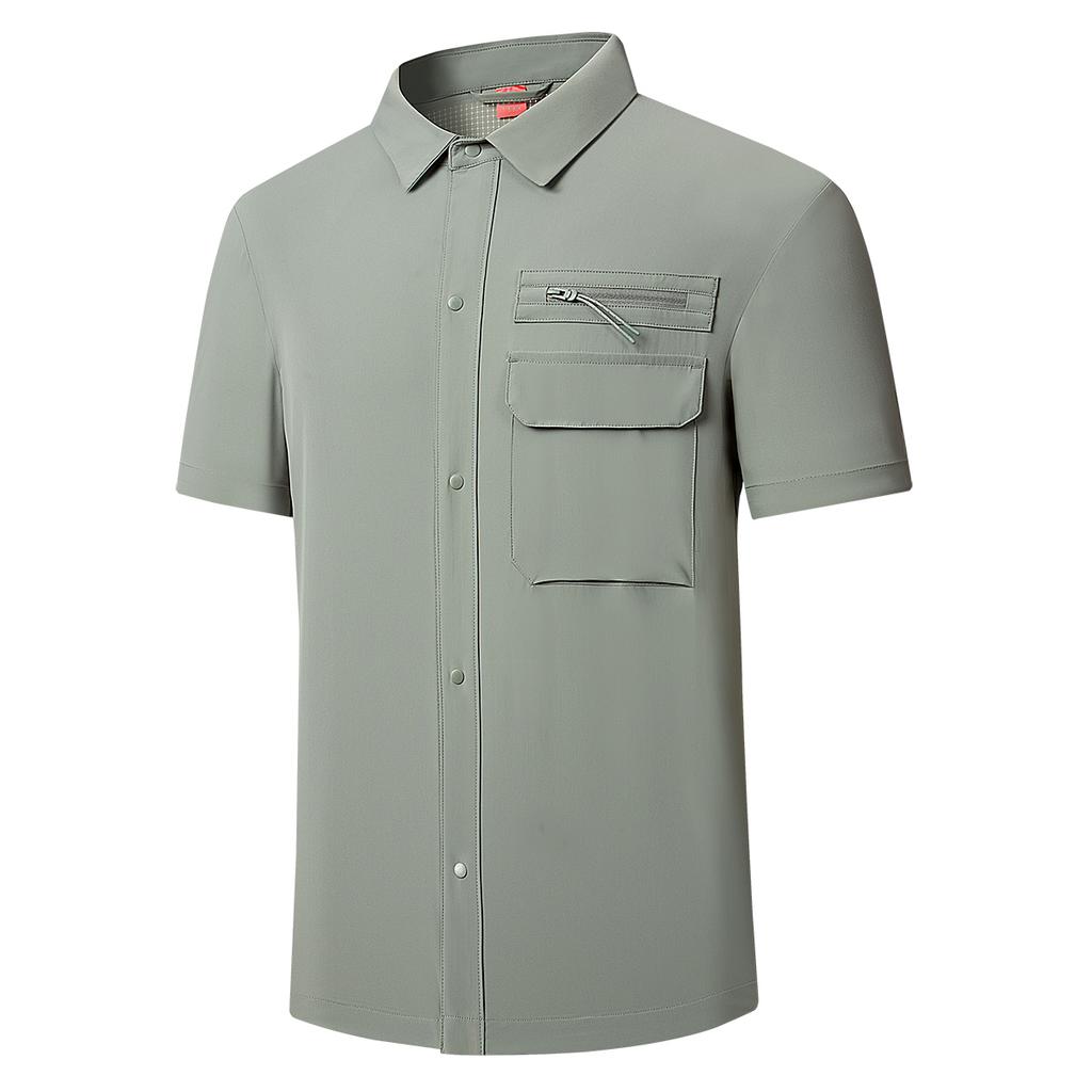 Ice silk quick-drying T-shirt multi-color men's workwear POLO shirt lapel button top casual outdoor shirt