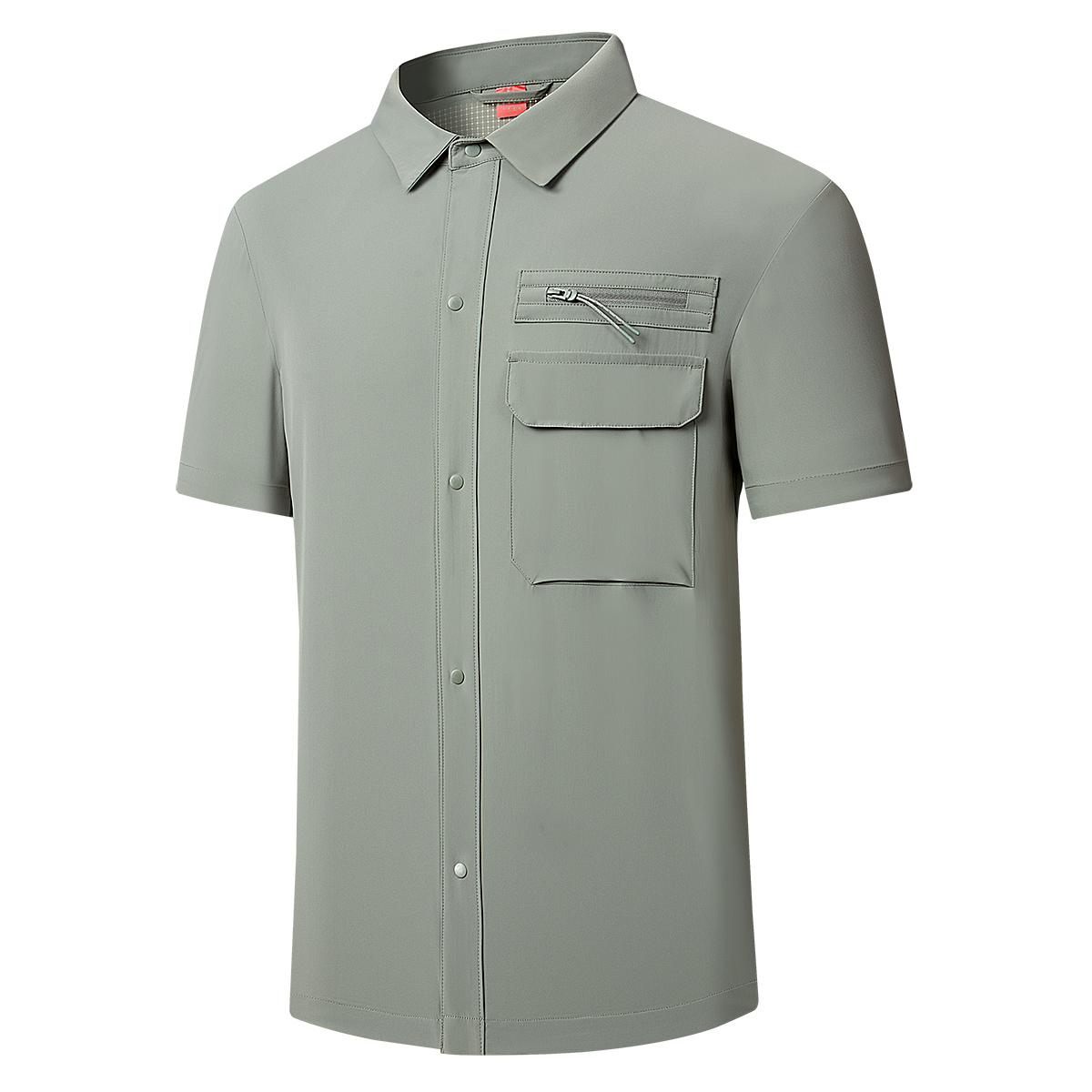 

Ice Silk Quick-drying T-shirt Multi-color Men s Workwear POLO Shirt Lapel Button Top Casual Outdoor Shirt 2XL зелёный