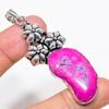Pink Solar Quartz Gemstone 925 Sterling Silver Jewelry Pendant 2.76" KJ-177