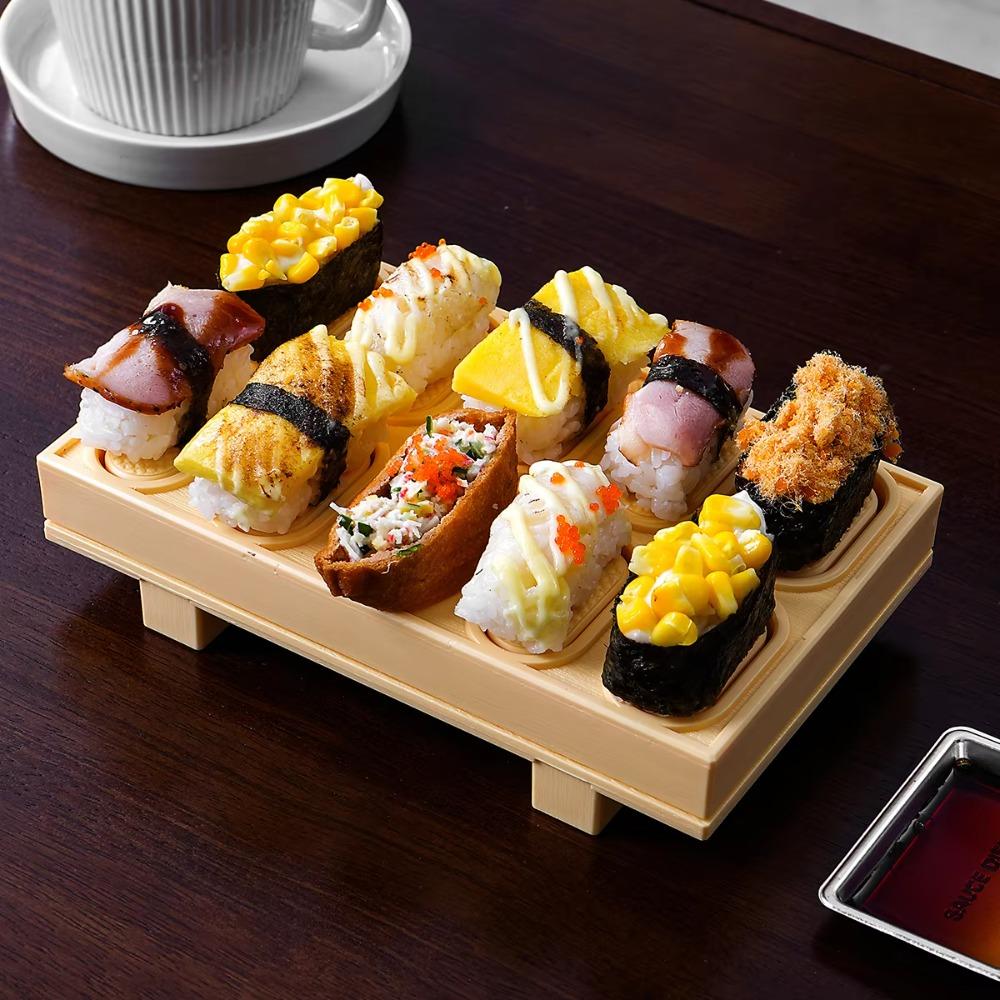 

Quick Demolding Sushi Mold Rectangle Japanese Cuisine Mold Sushi Tools Rice Ball Mold Making Sushi белый
