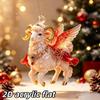 1Pcs Sheep Shaped Flat Acrylic Car Rearview Mirror Hanger Aesthetic Pendant for Auto Interior Home Shelf Decor