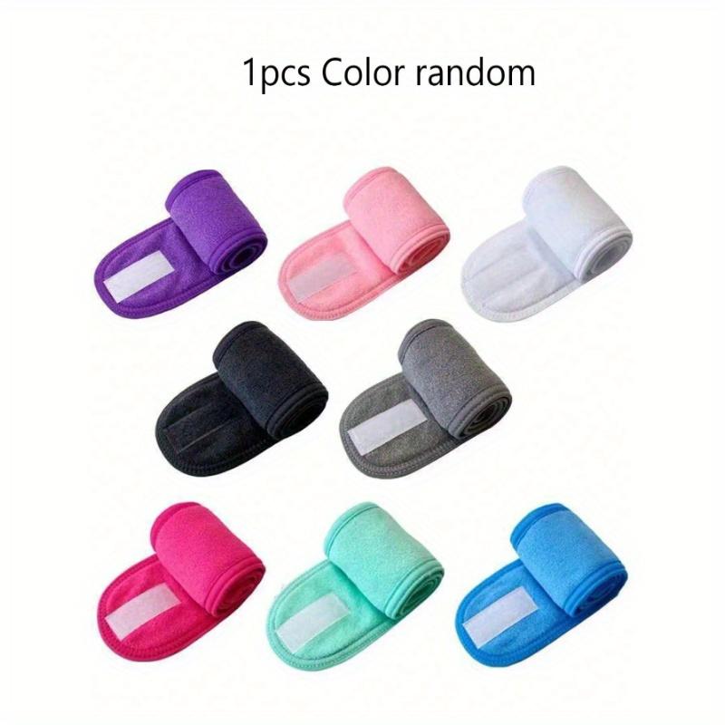 Adjustable Women Spa Headband, Shower and Makeup Hair Hoop for Face Washing, Soft Towel and Hairstyling Accessories