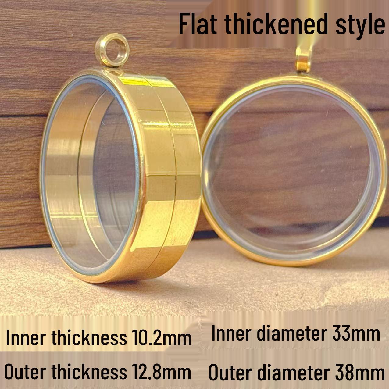 

Подвеска-медальон для фото из нержавеющей стали круглой формы, гау-бокс, ца-ца, киноварь, цепочка для свитера, ювелирное изделие