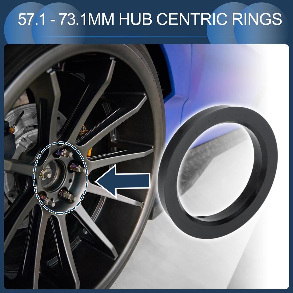 INFINAUTO Hub Centric Ring 57.1mm Inner Diameter 73.1mm Outer Diameter