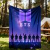 1 Stück BTS Outdoor-Decke Leichtes Flanell, Ganzjahresnutzung für Sofa, Bett, Reisen, Camping, Wohnzimmer, Büro, Couch009