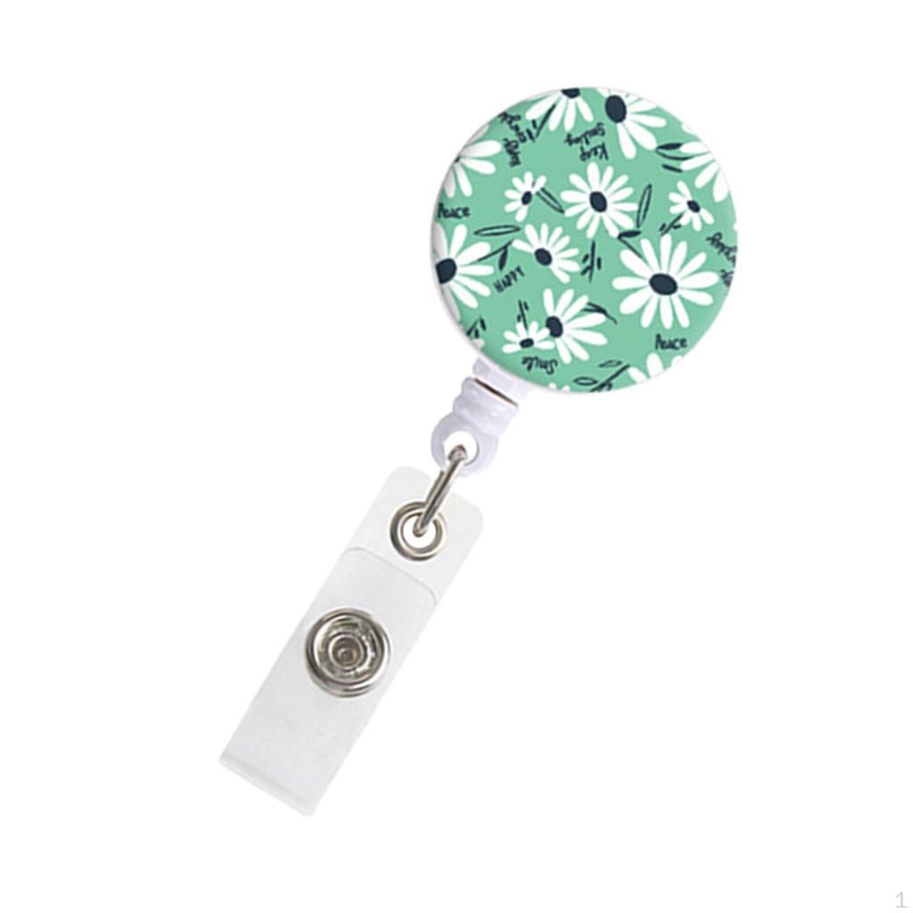 Nurse Retractable Badge Reel Holder ID Name Clip Multipurpose Cute with Alligator Swivel
