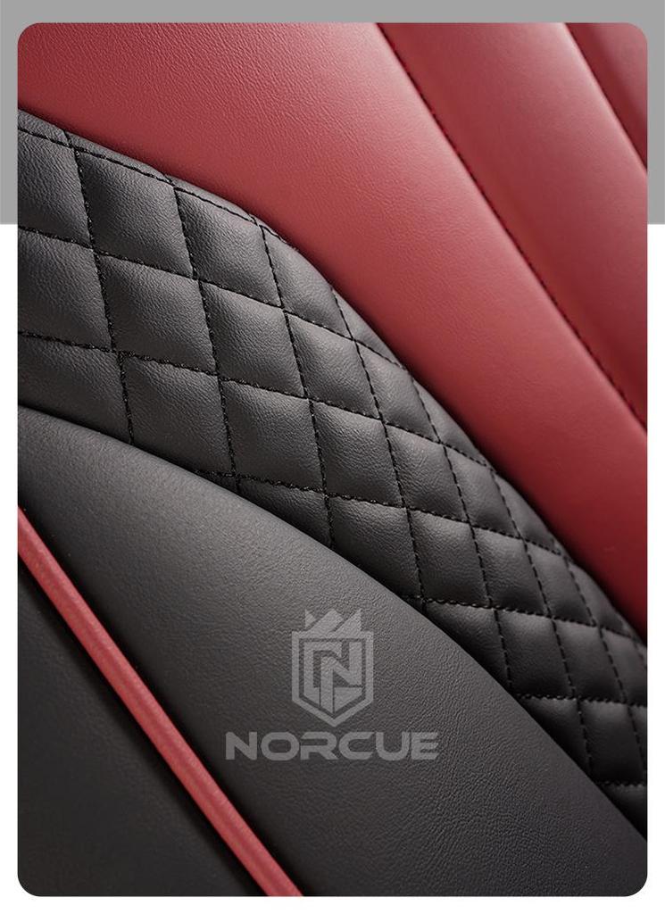 2024 Universal Full Surround Leather Car Seat Cushion Mat - All-Season Fit for Small Cars