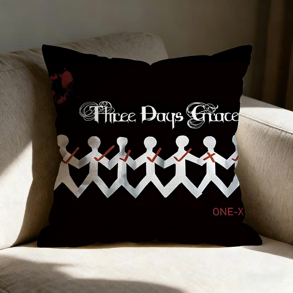 Three DDays Grace SINGER Pillow Case Linen Pillow Covers Cover For Couch Living Room Bench Patio Floor Linen Home Decor