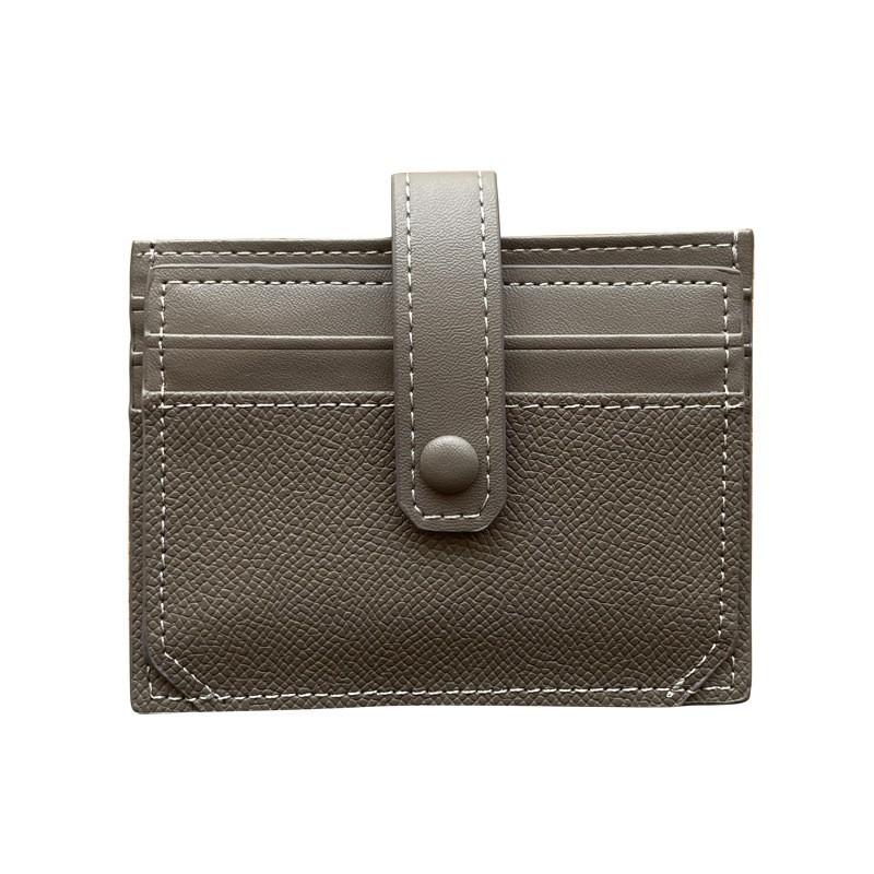Ultra-thin Card Bag Women's Short Korean Multi-card ID Mini Leather Case Simple Compact