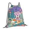 Mushroom Cottage Hot Sale Schoolbag Backpack Fashion Bags Mushroom Cottagecore Home Woodland Stars Winter Autumn Christmas
