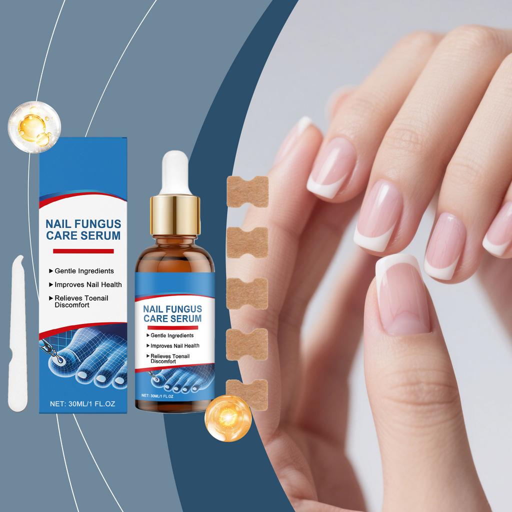 Nail Care Serum, Nail Stickers And Files - Reduce Split Nails And Uneven Nail Surfaces,30ml