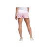 Adidas Pacer 3S Wvn Comfortable Solid Color Elastic Sports Shorts Women Shorts Pink EI8344