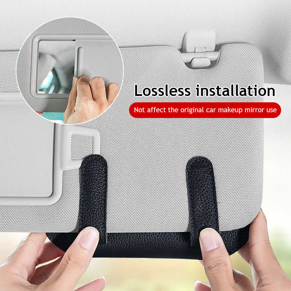 Multi-Function Car Glasses Case 4 Colors Auto Sun Visor Glasses Holder Sunglasses Clip Ticket Holder Automobile Storage Cases