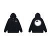 Mens Hooded Zip-Up Fleece-Lined Sweatshirt With Letter Print Casual Oversized Pullover Winter Jacket