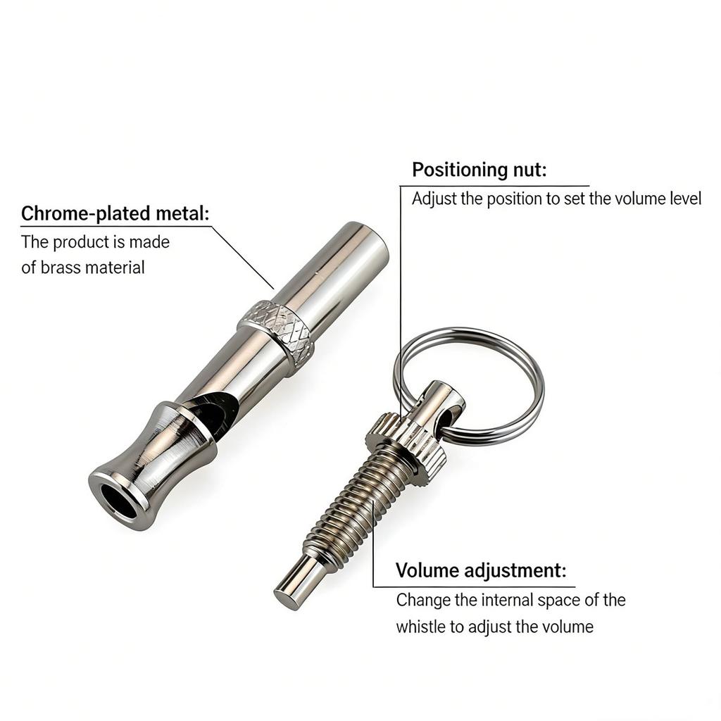 1 Pc Pet Dog Whistle Adjustable Volume Ultrasonic Whistle Portable Used For Pet Training Behavior Assistance