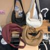 Dámská crossbody taška Velkokapacitní Studentská Jednobarevná Dojížděcí Taška přes rameno