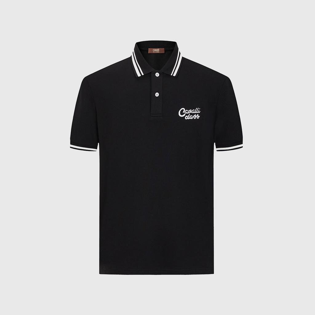 Cool, Skin Friendly, Antibacterial and Breathable Men's Polo Shirt with Exquisite Embroidery Short Sleeves for Daily Leisure In Spring and Summer