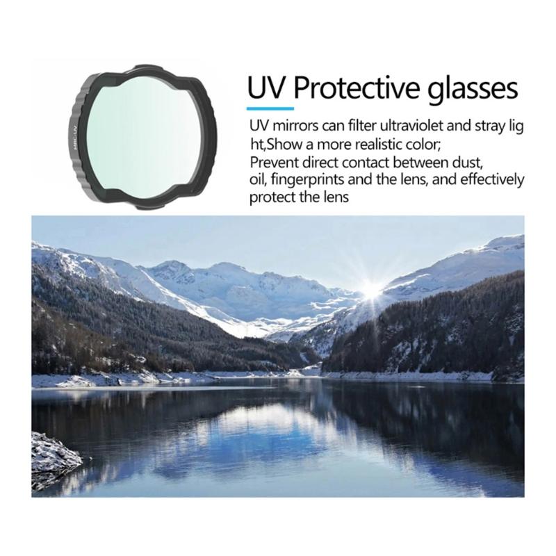 Filtre d'objectif pour caméra de drone Avata Protecteur Filtre d'objectif de caméra de cardan Haute transmission Filtre par-dessus l'objectif