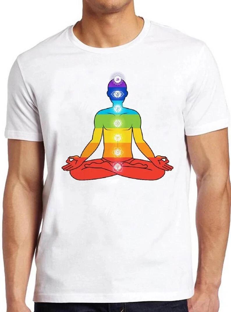 Aztec Yoga Buddha Chakra Meditation  Cool Retro T Shirt 2712 XS