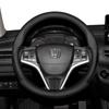 For Honda 37-38.5cm Round Steering Wheel Cover Ultra-Thin Micro Fiber Leather Accord HRV CRV Elysion Inspire ZRV Odyssey TSX CRZ