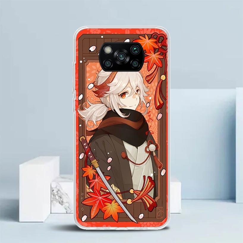 Kazuha Genshin Impact Phone Case For Xiaomi Poco F7 Ultra X5 X6 X7 Pro M7 Redmi 15C 15 13C 13 12C 12 10C 10 10A 9 9C 9A 9T Cover