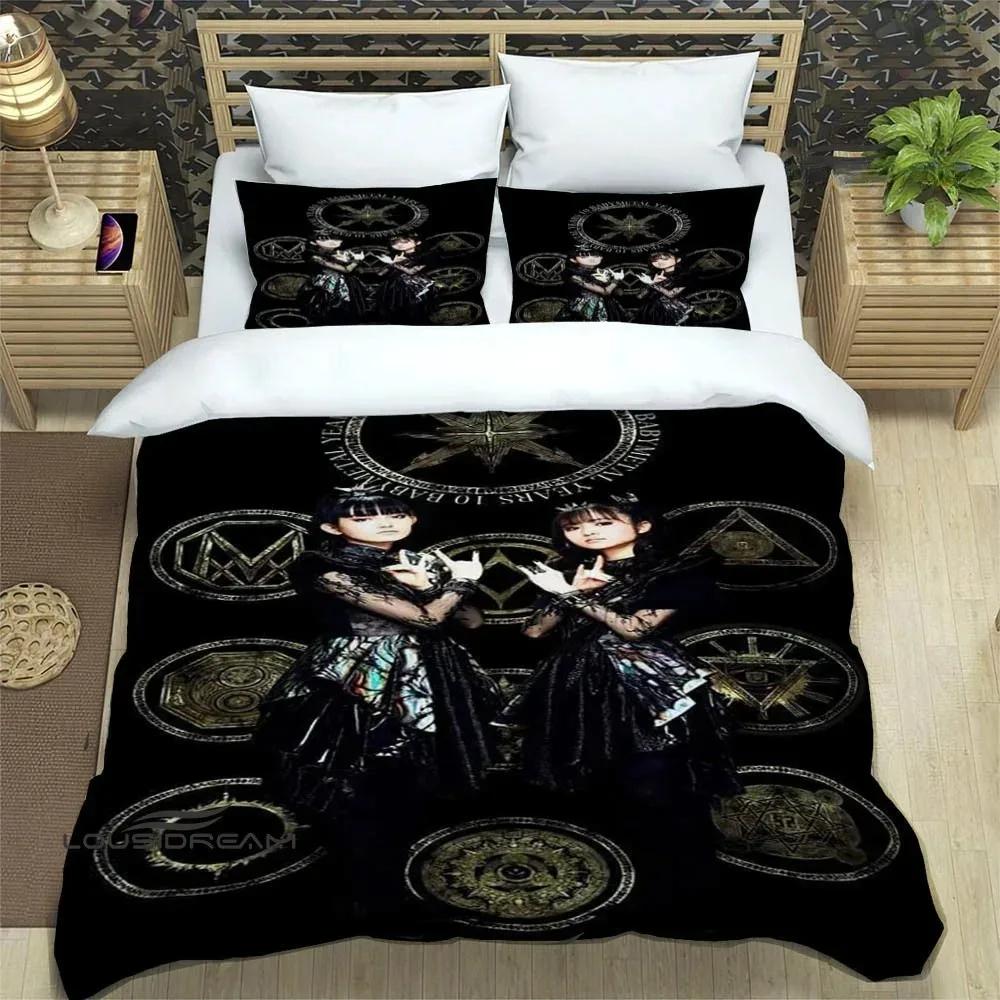 3D Print Rock Music Babymetal Bedding Sets Exquisite Supplies Set Duvetcover Bed Comforter Set Bedding Set Luxury Birthday Gift