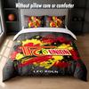 Union Berlin FC Design Bett Bettwäsche-Set 1 Bettbezug + 2 Kissenbezüge Weich Atmungsaktiv Haushalt Bettwäsche