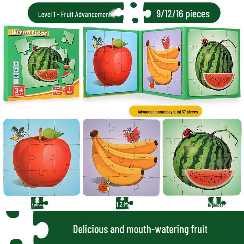 Portable Magnetic Puzzle Book for Early Childhood Education