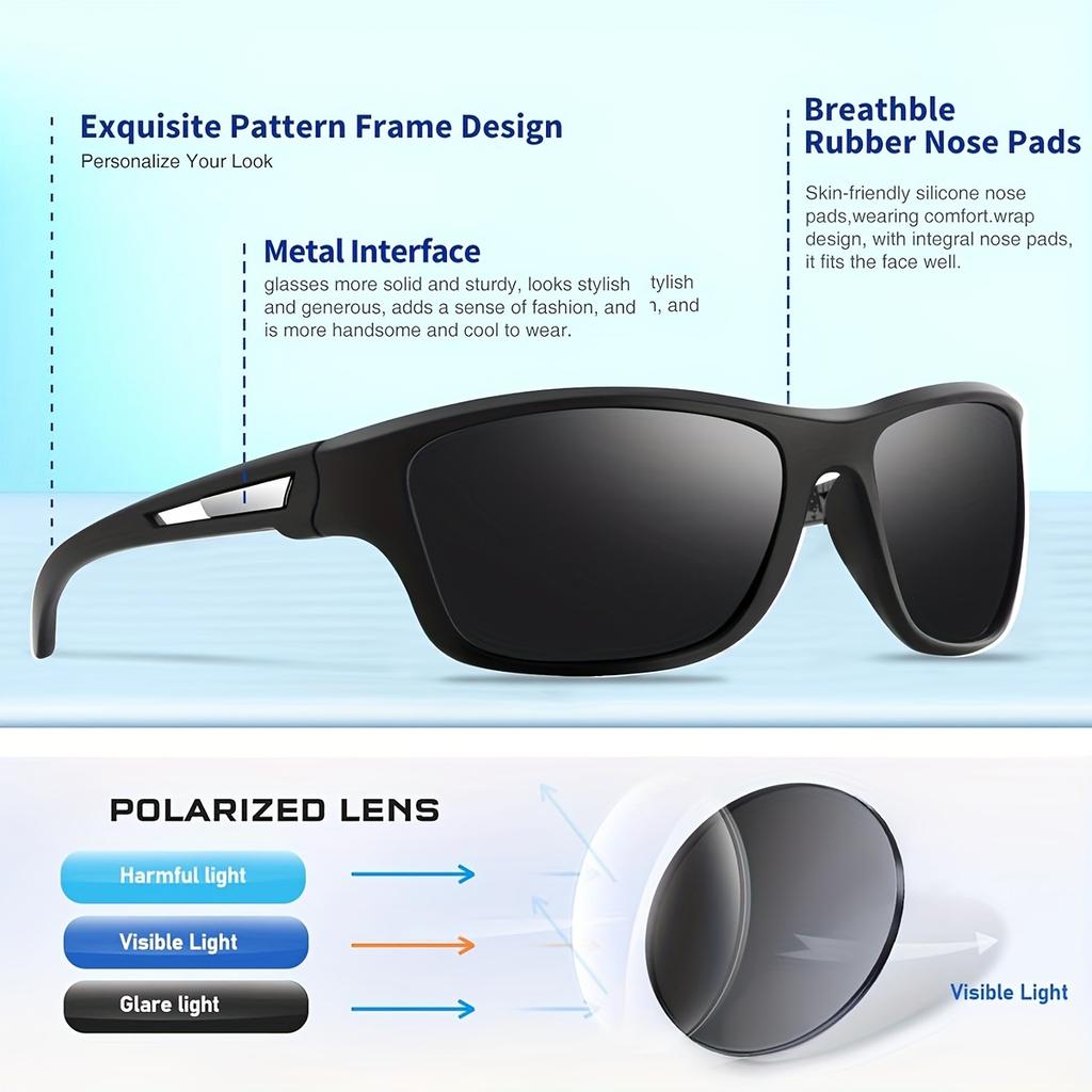 Outdoor Sports Sunglasses Wraparound Multicolor Lenses UV400 for Driving Fishing Cycling Unisex Lightweight Eyewear