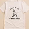 Hocus Pocus I Cannot Focus T-Shirt • Funny Cat Wizard Design • Sarcastic Graphic Shirt • ADHD Humor Gift • Unisex S-XL