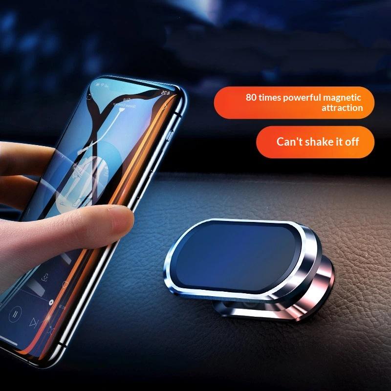 Magnetický Držák na Telefon do Auta Otočný Mini Proužkový Tvar Stojan Kovový Silný Magnet Držák do Auta